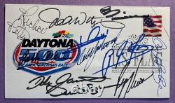 Gagnants signés du Daytona 500 Fdc Autographed First Day Cover (11 Sigs)