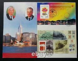 Hong Kong Couverture Du Dernier Jour Et Du Premier Jour 1997 Retour 97 (fdc Conjoint) Rare