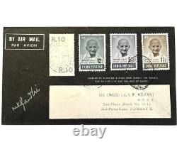 Inde 1948 Août Mahatma Gandhi Premier Jour Couverture Timbres Air Mail