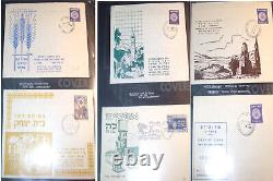 Israël Fdc Collection De La Première Journée D'ouverture Des Bureaux De Poste 1948, 1949 Et 1950
