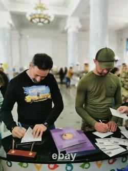 La Rareté! Fdc Gribov Et Smelyansky Signent Le Navire De Guerre Russe Aller Fk Vous-même Ukraine