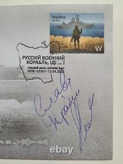 Le Vaisseau De Guerre Russe Part Pour. L'enveloppe Du Premier Jour Avec La Signature De Smelyansky