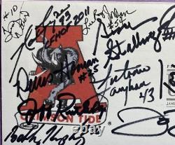 Légendes signées de l'Alabama Crimson Tide Fdc Autograph First Day (14 signatures)