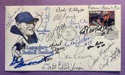 Légendes signées des Dallas Cowboys (16 signatures) Fdc Autographed First Day Cover