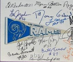 Légendes signées des Los Angeles Rams (16 signatures) FDC Autographed First Day Cover