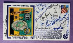 Légendes signées des Oakland A's 1972-1974 (14 signatures) FDC Premier Jour Autographié