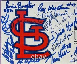 Légendes signées des St. Louis Cardinals (17 signatures) FDC Autographed First Day Cover