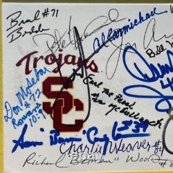 Légendes signées des USC Trojans FDC Autographe Premier Jour (20 signatures)