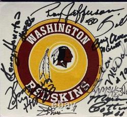 Légendes signées des Washington Redskins (12 signatures) FDC Autographié Premier Jour de Couverture