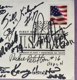 Légendes signées des Washington Redskins (12 signatures) Fdc Autographed First Day Cover
