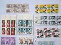 Lot de 13 meilleurs blocs FDC modernes de 6 timbres à oblitération du premier jour