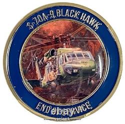 Médaille de retraite Black Hawk PMC 2022 + Timbre Doré Limité FDC PNC Rare