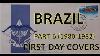 Philatélie Premiers Jour Couvertures Fdc S Brésil Partie 6 1980 1982 Vintage Hobby