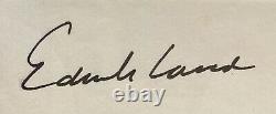 Polaroid Fondateur Inventeur Edwin Land Signé Autographe Premier Jour Couverture Fdc Psa