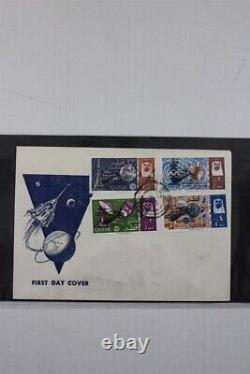 Raretés FDC du Qatar 1961-1966 Collection de timbres du premier jour