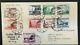 Reich Allemand Michel 651 659 Postmarked On First Day Cover Fdc