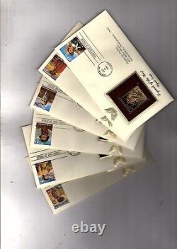 Réplique dorée américaine des timbres de premier jour 22 kt FDC 60 G5 bb18