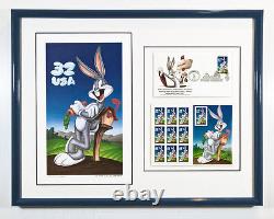 S/O L'Ambassadeur des timbres Bugs Bunny Stamp Set Lithorgraph Print FDC