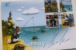 Set Fdc Cover Enveloppe Patron Minesweeper Dog Stamp War Ukraine 2022 Autographes