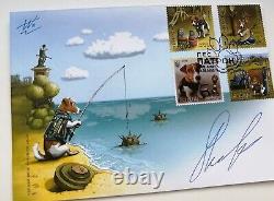 Set Fdc Cover Enveloppe Patron Minesweeper Dog Stamp War Ukraine 2022 Autographes