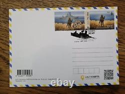 Set Fdc Enveloppe Couverture Postcard Navire De Guerre Russe. Fait, Go Stamp Ukraine 2022