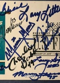 Signé 1972 17-0 Miami Dolphins Team (13 Sigs) Fdc Autograph Premier Jour Couverture