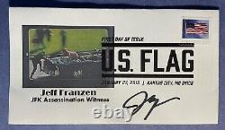 Signé Jeff Franzen Premier Jour Couverture Autographe Fdc Jfk Assassination