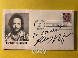 Signé Robby Krieger Fdc Autographié First Day Cover Cachet The Doors Coa