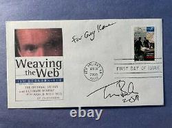 Signé Tim Berners-lee Fdc Autograph Premier Jour Couverture Inventeur World Wide Web Wc3
