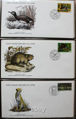 World Wildlife Wwf Premier Jour Couverture Fdc Collection 100+ Dans Le Livre Huge
